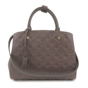 Louis Vuitton Monogram Implant Montaigne MM Handbag Black